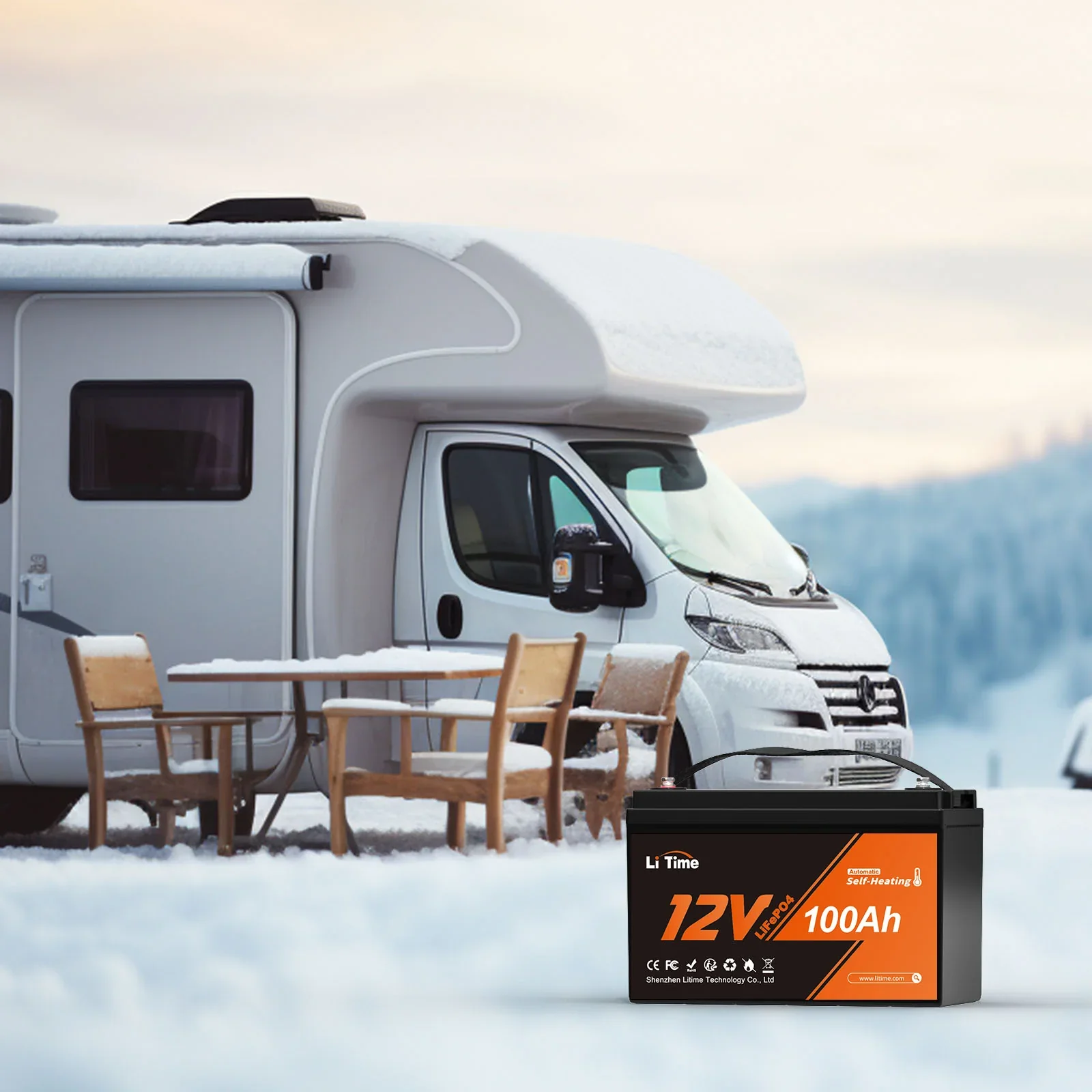 LiTime 12V 100Ah Self Heating Lithium Battery, Low Temperature Protection - Image 12