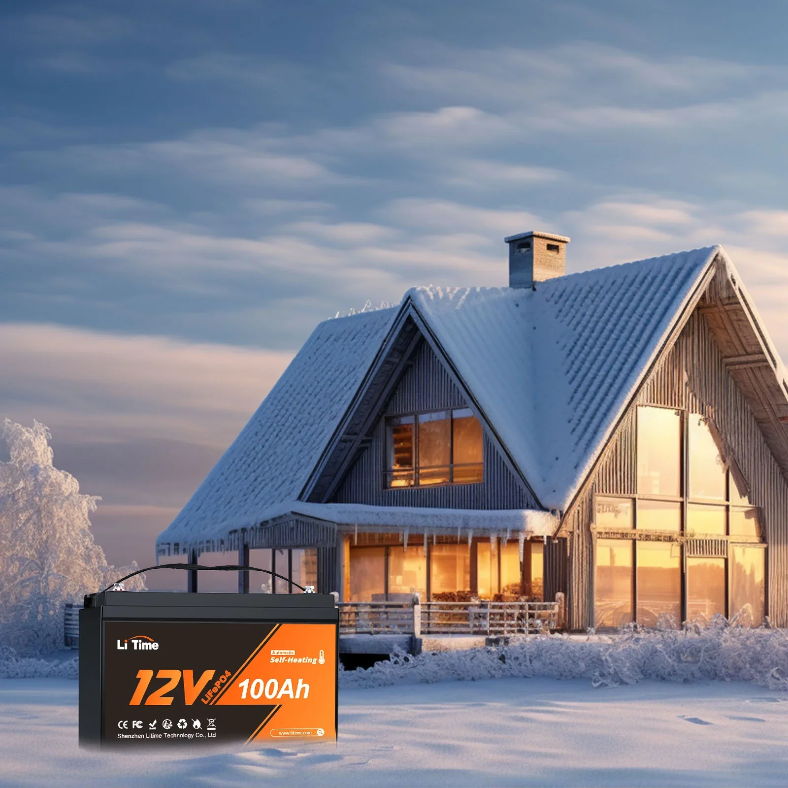 LiTime 12V 100Ah Self Heating Lithium Battery, Low Temperature Protection - Image 9