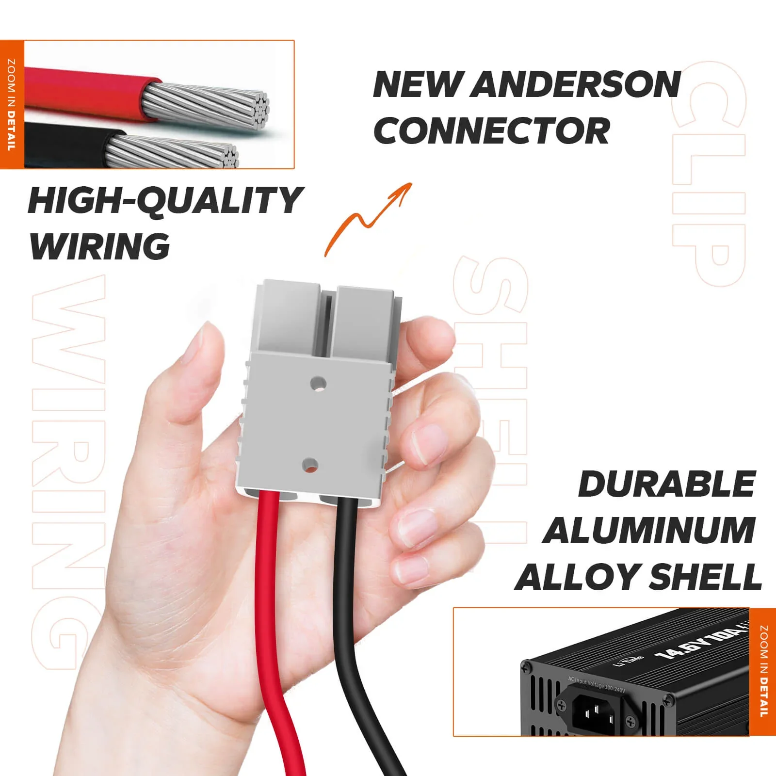 LiTime 12V(14.6V) 10A Lithium Battery Charger - Image 6