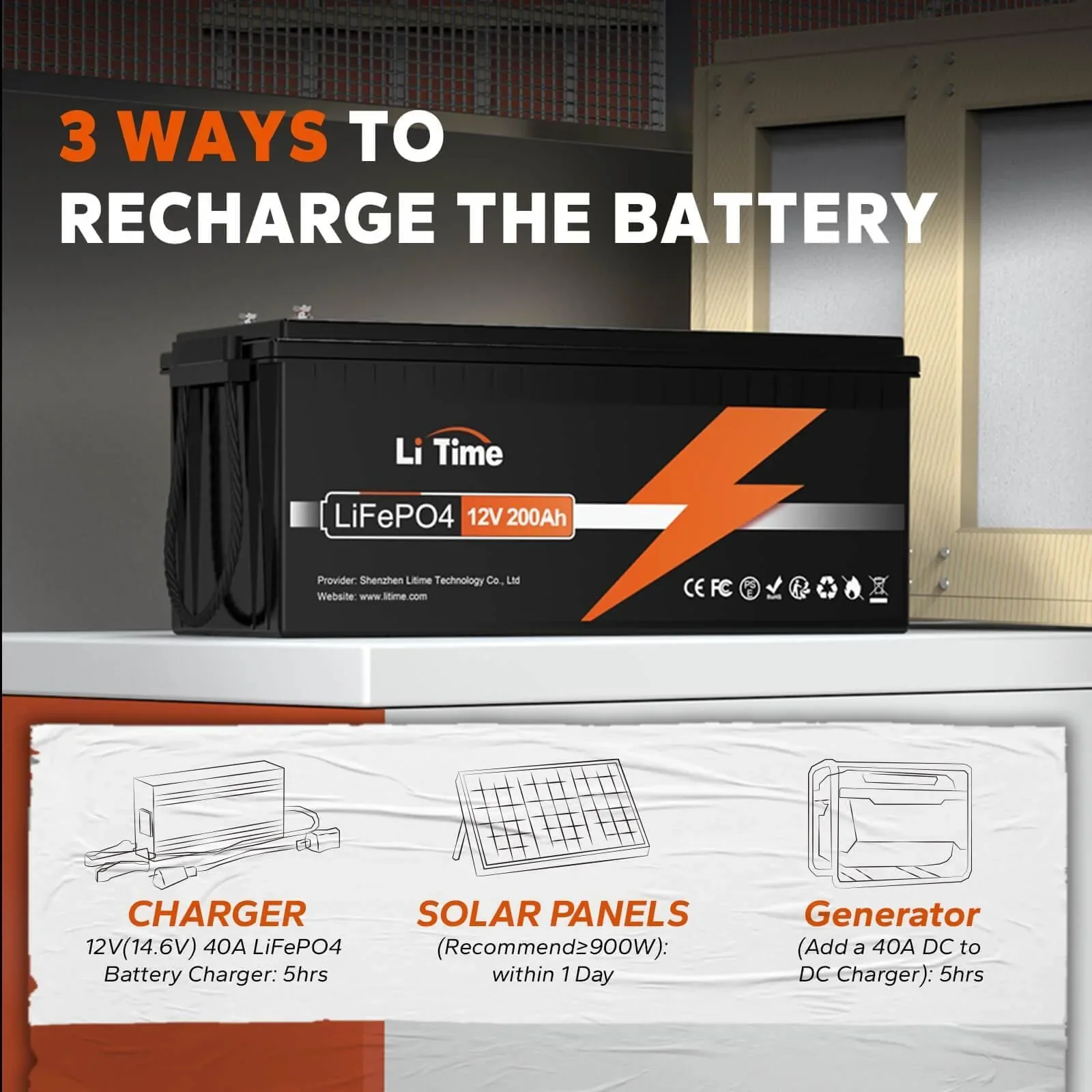LiTime 12V 200Ah Lithium Battery - Image 11