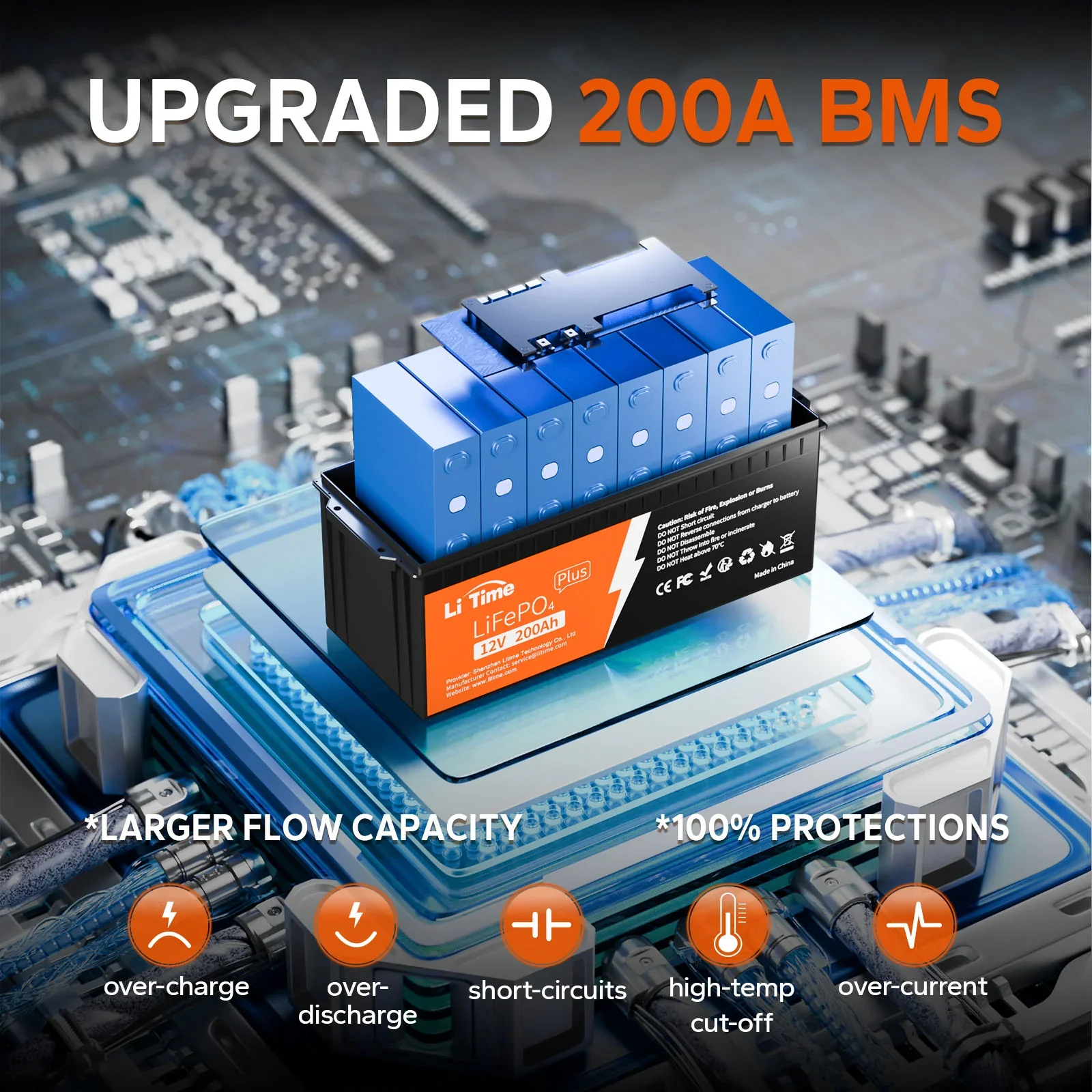 LiTime 12V 200Ah Plus Lithium Battery - Image 5