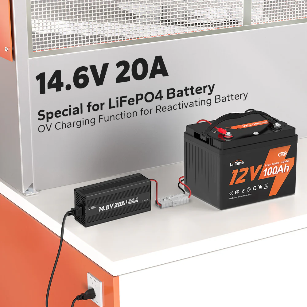 LiTime 12V(14.6V) 20A Lithium Battery Charger - Image 5