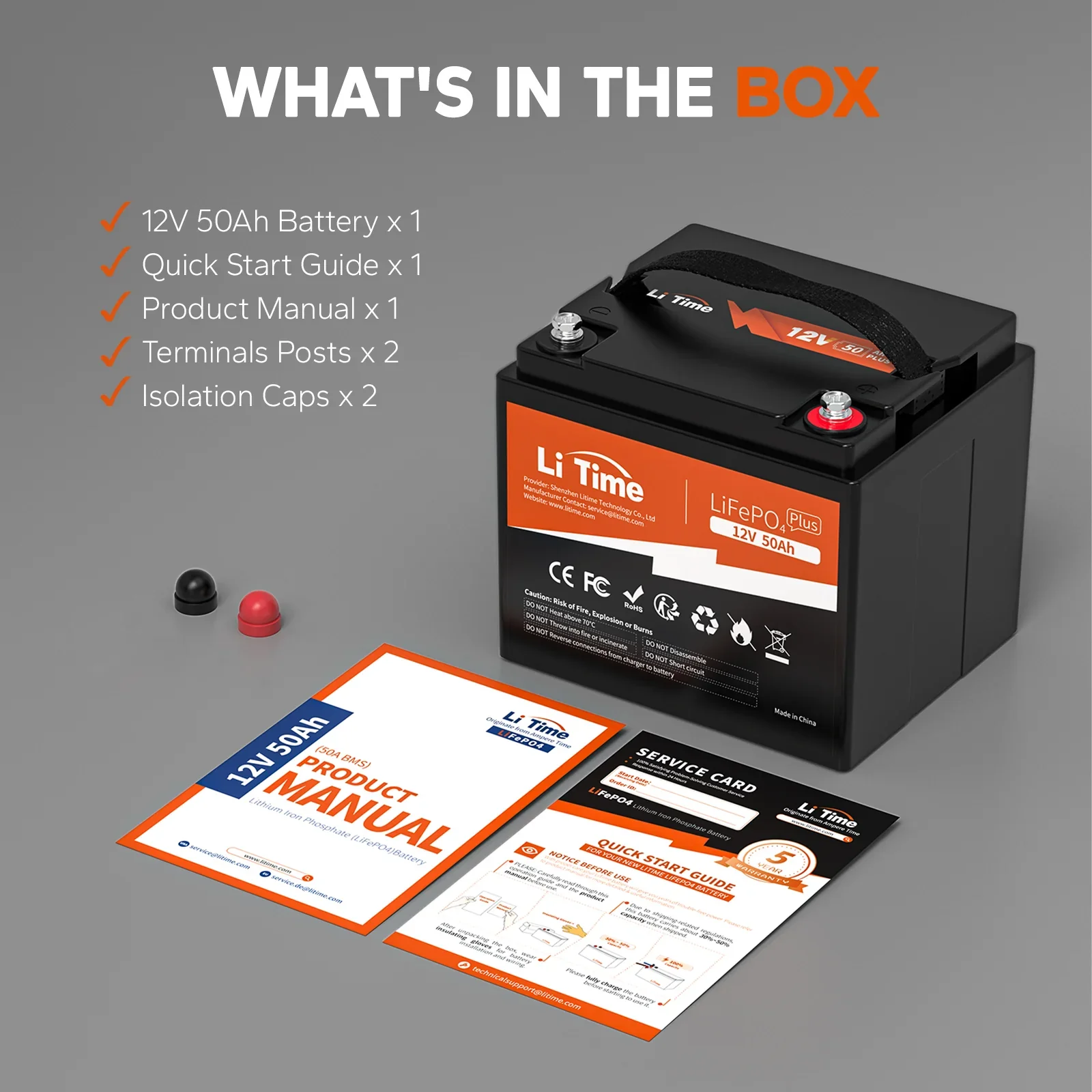 LiTime 12V 50Ah Lithium Battery - Image 3