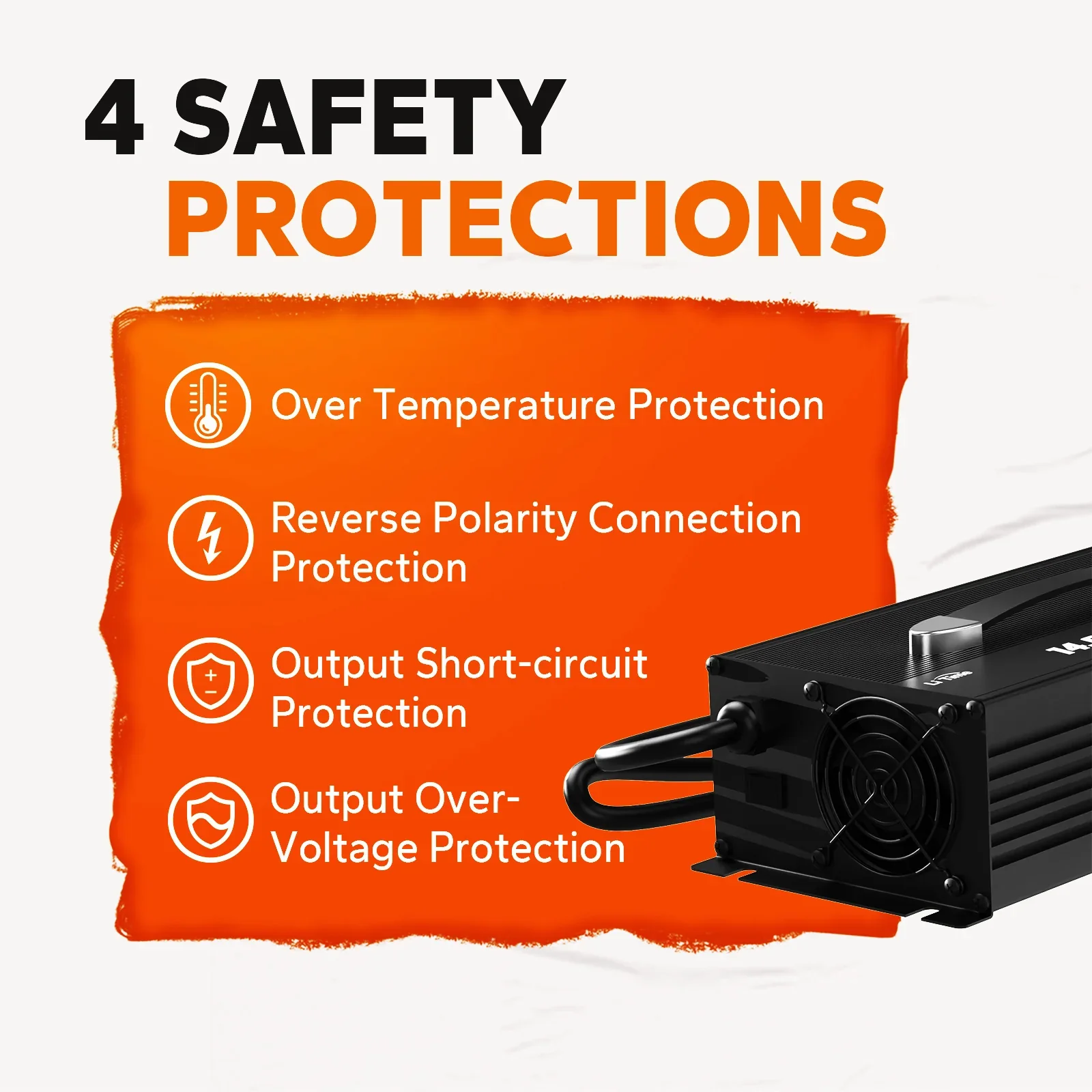 LiTime 12V 60A Lithium Deep Cycle Smart Battery Charger - Image 4