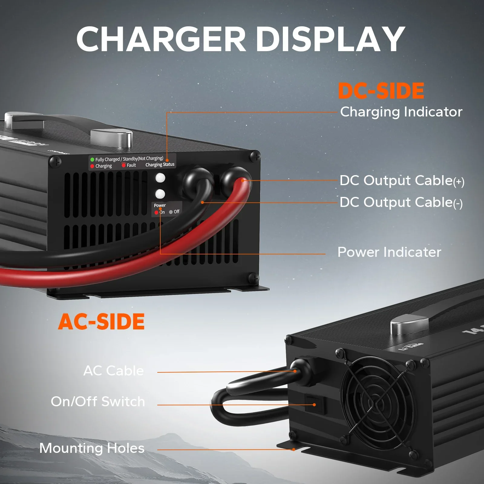 LiTime 12V 60A Lithium Deep Cycle Smart Battery Charger - Image 6