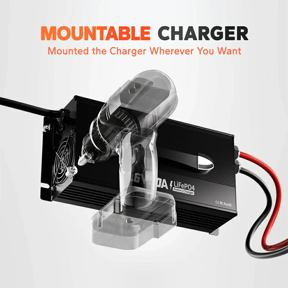 LiTime 12V 80A Mountable Lithium Battery Charger - Image 4