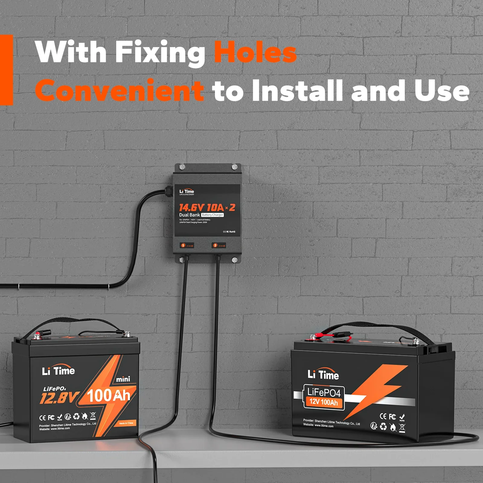 LiTime 2 Bank 12V 10A Battery Charger - Image 11