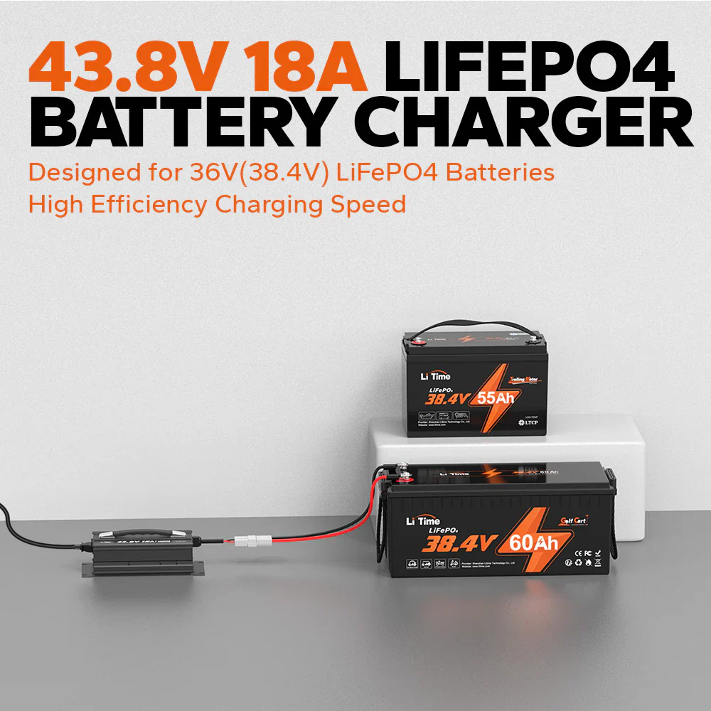 LiTime 36V (43.8V) 18A Lithium Golf Cart Battery Charger - Image 3