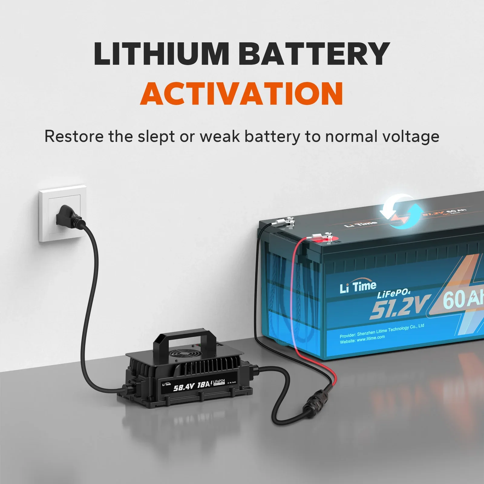 LiTime 48V 18A Lithium Battery Charger IP65 Waterproof - Image 8