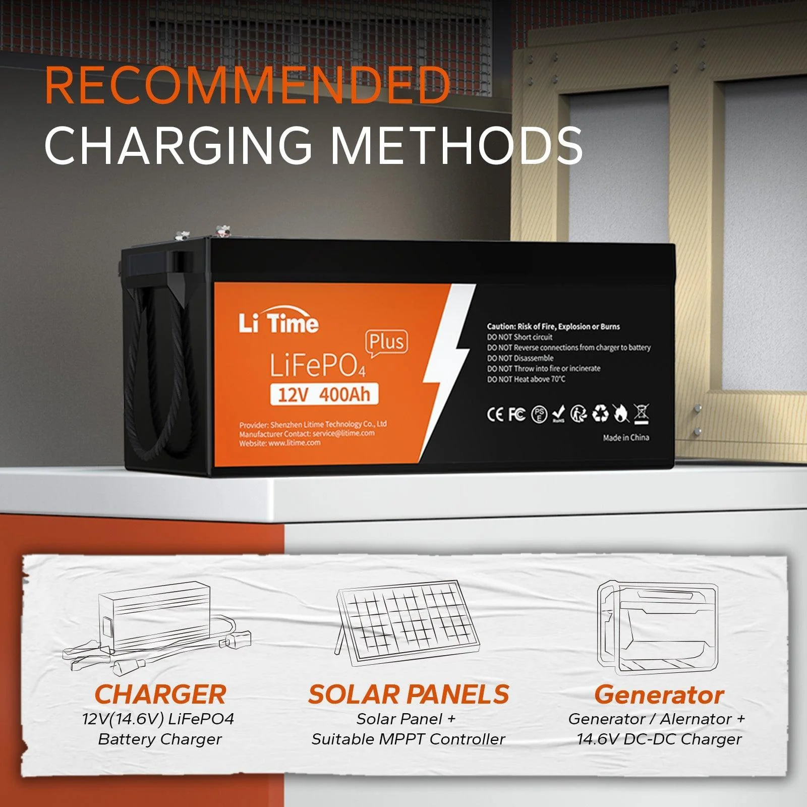 LiTime 12V 400Ah Deep Cycle Lithium Battery - Image 6